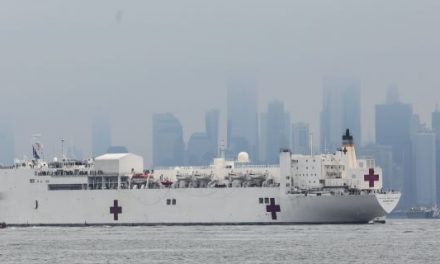 USNS Comfort hospital ship arrives in New York harbor amid coronavirus outbreak