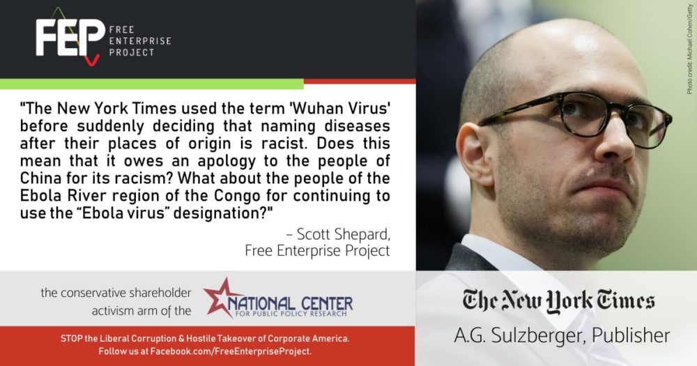 New York Times Dodges Sham Racism Claims in “Wuhan Virus” Controversy