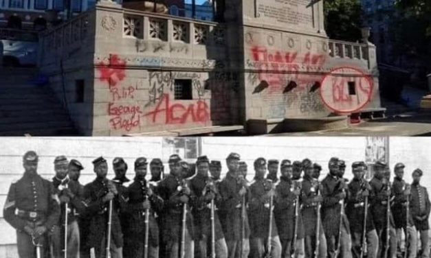 BLM vandalized the 54th Massachusetts Regiment Memorial