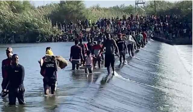 NEW VIDEO RELEASED: Shock Footage Shows Countless Migrants Wading Across Rio Grande into America