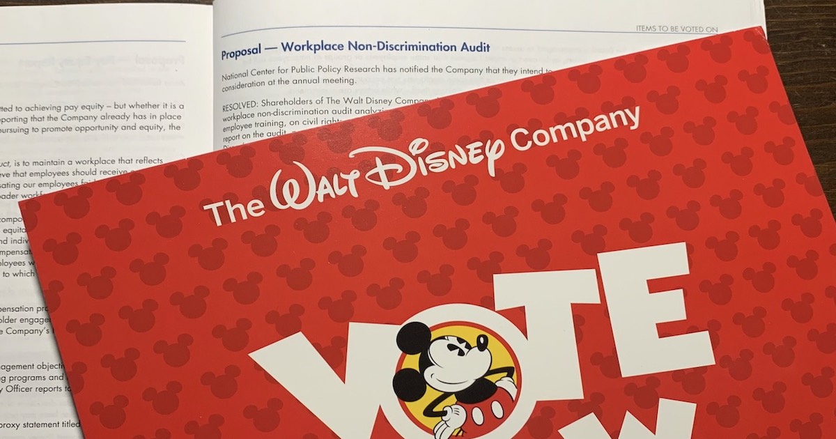 Disney Shareholders Urged to Vote for Antiracism Audit