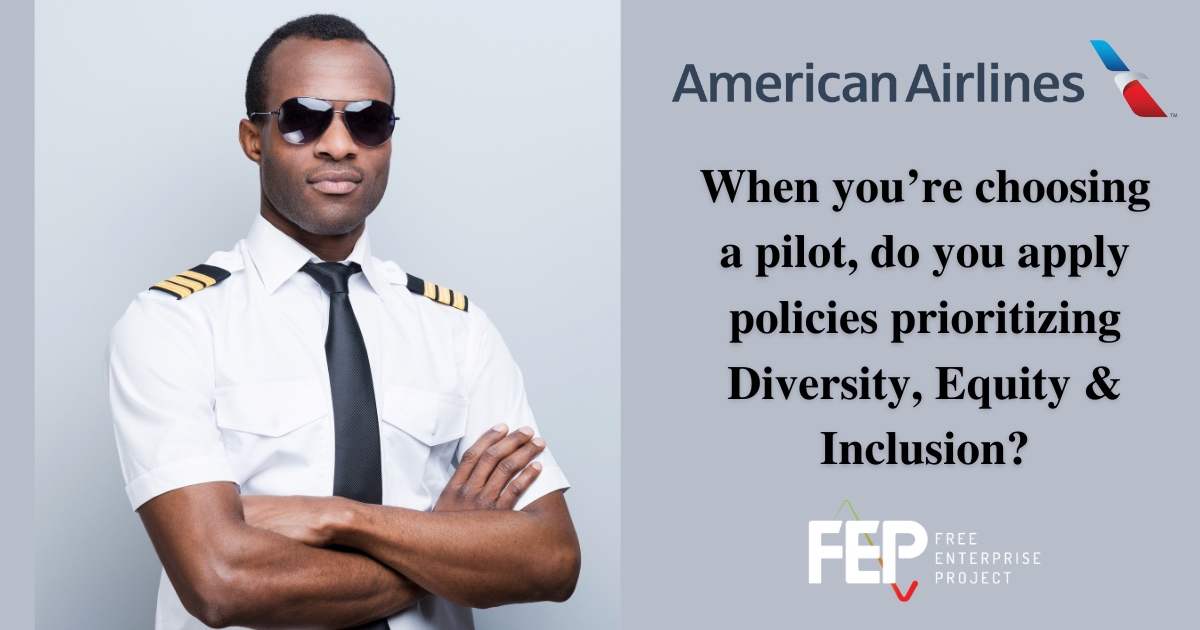 American Airlines ‘Absolutely’ Considers Skin Color and Sex When Hiring Pilots