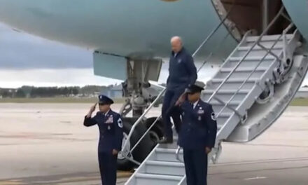 BREAKING: Biden Almost Falls Down Air Force One Stairs Shortly After Report Reveals Secret Mission to Prevent Old Joe From Falling!