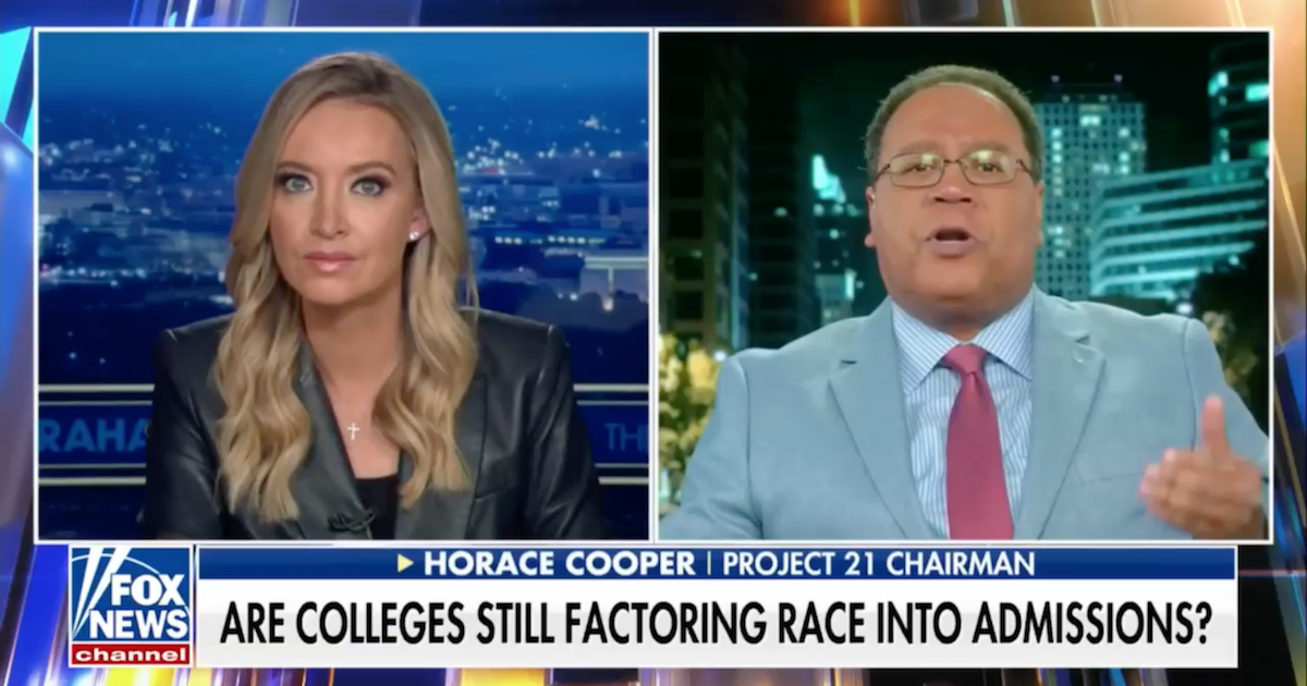 Horace Cooper: Racial Preferences are Against the Law