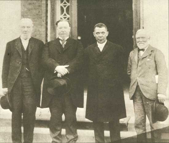 Booker T Washington and Andrew Carnegie