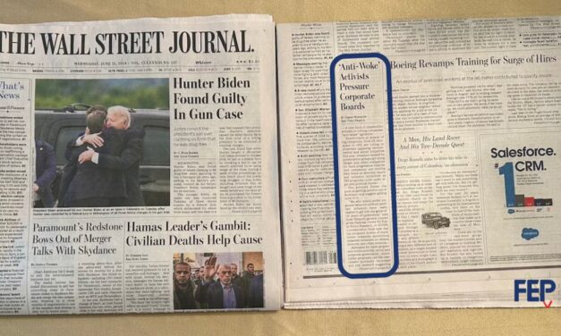 Wall Street Journal Front Page Features National Center Activism