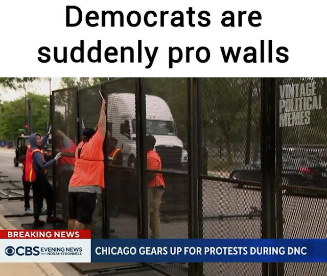 ‘PEAK Irony!’ Guess What ‘Walls Don’t Work’ Democrats Are Putting Up Around Their Chicago Convention