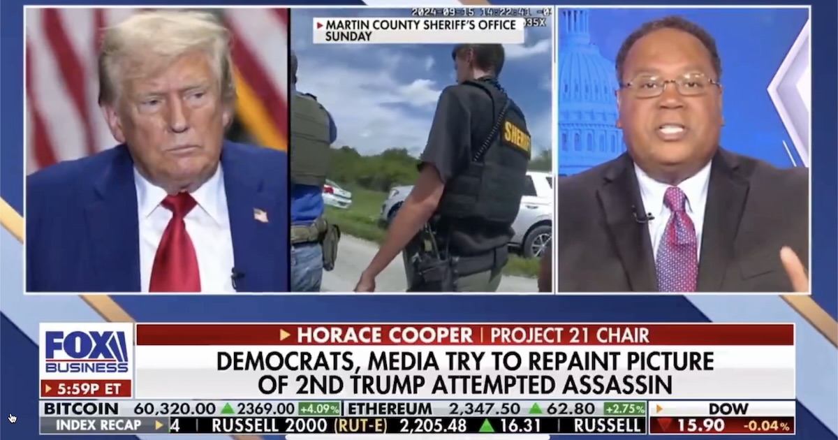 Horace Cooper Slams Leftist “Victim Blaming” After Second Assassination Attempt